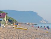 Der Strand des Campings