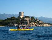 Camping auf dem Meer in Korsika
