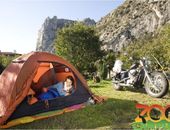 Campingplatz in Arco, Trentino-Südtirol