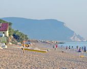 Der Strand des Campings