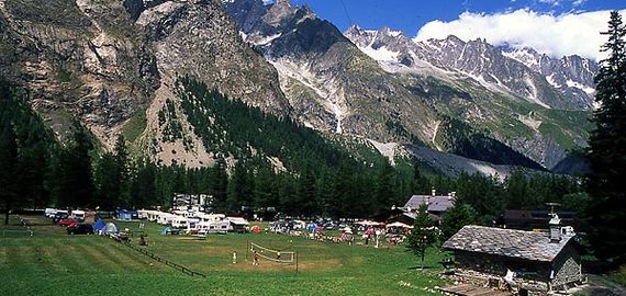 Camping Aiguille Noire, in dem  Aostatal