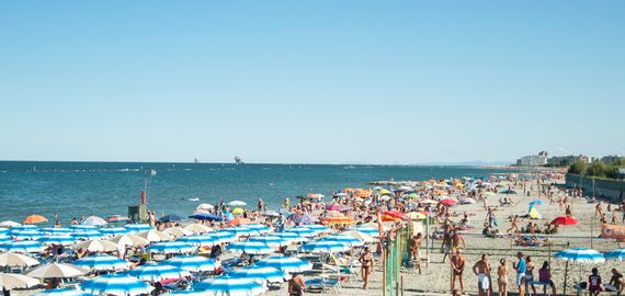 Strand in Punta Marina Terme