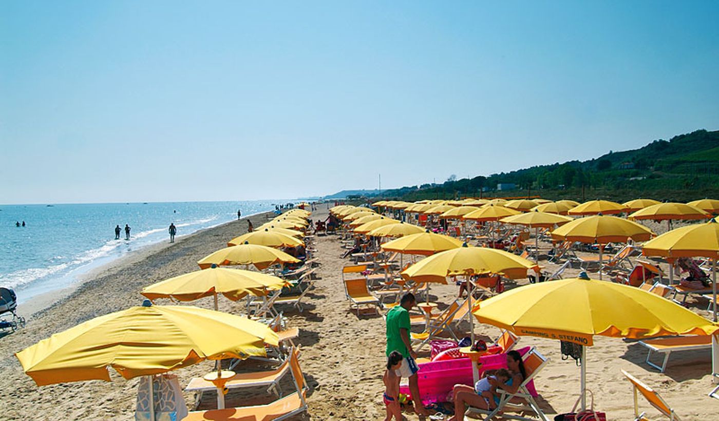 The beach of Camping Santo Stefano