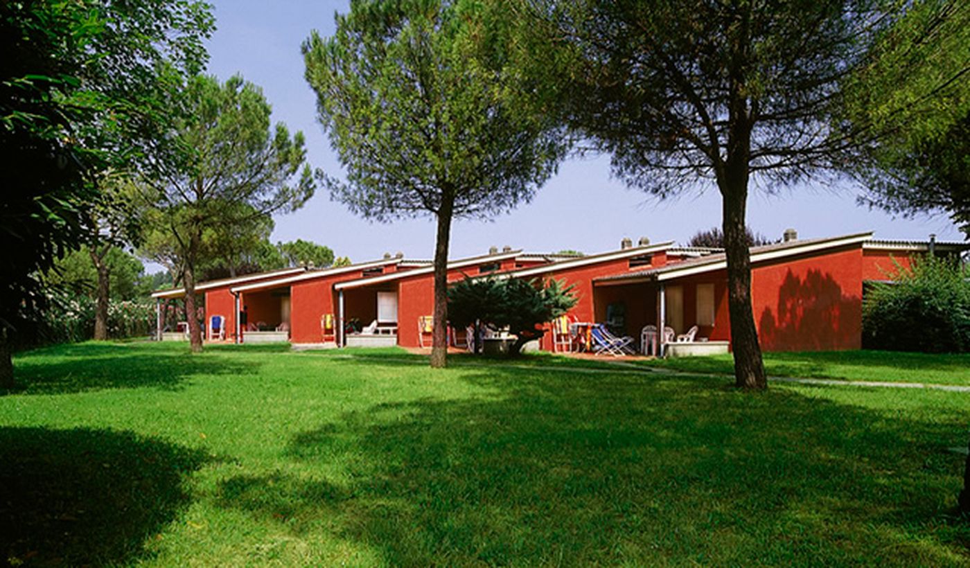 The bungalows at camping in Veneto