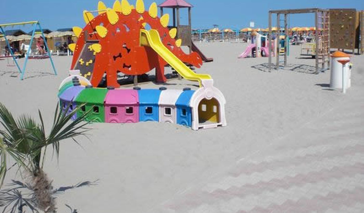 Playground on the beach