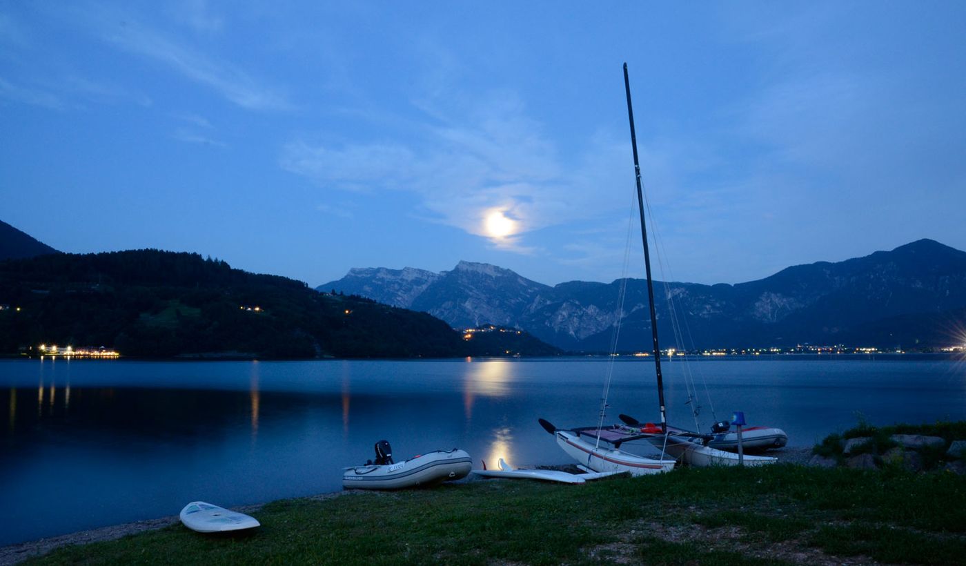 Panorama notturno dal campeggio