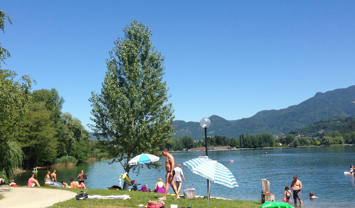 Campeggio sul lago di Caldonazzo