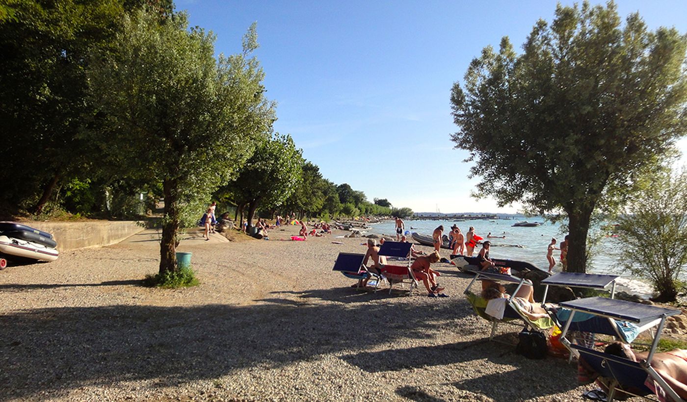 Beach on Lake Garda