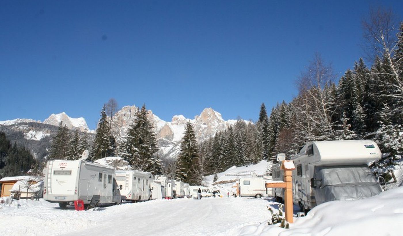 Campeggio in Trentino in inverno