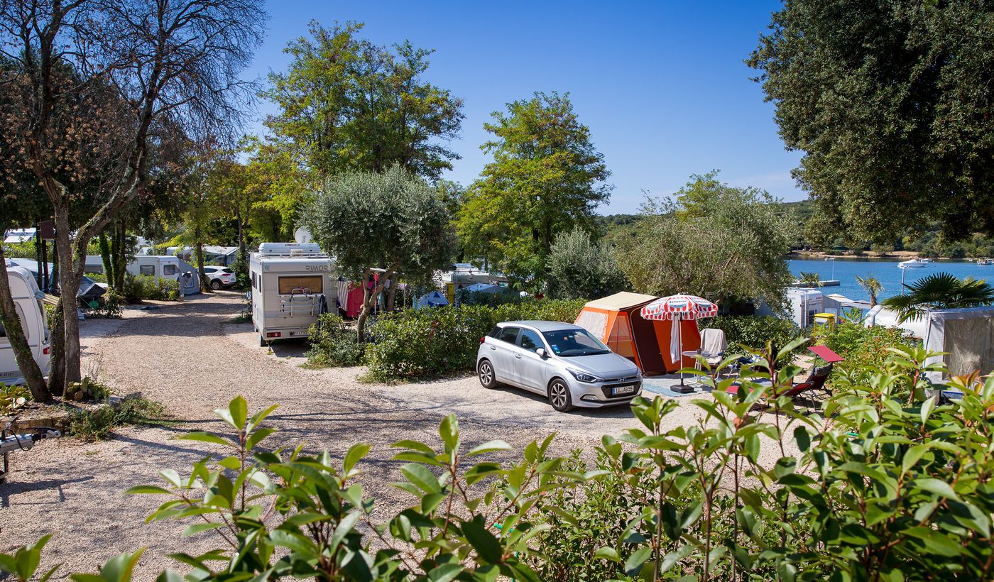 Pitches of the Camping Val Saline in Rovinj
