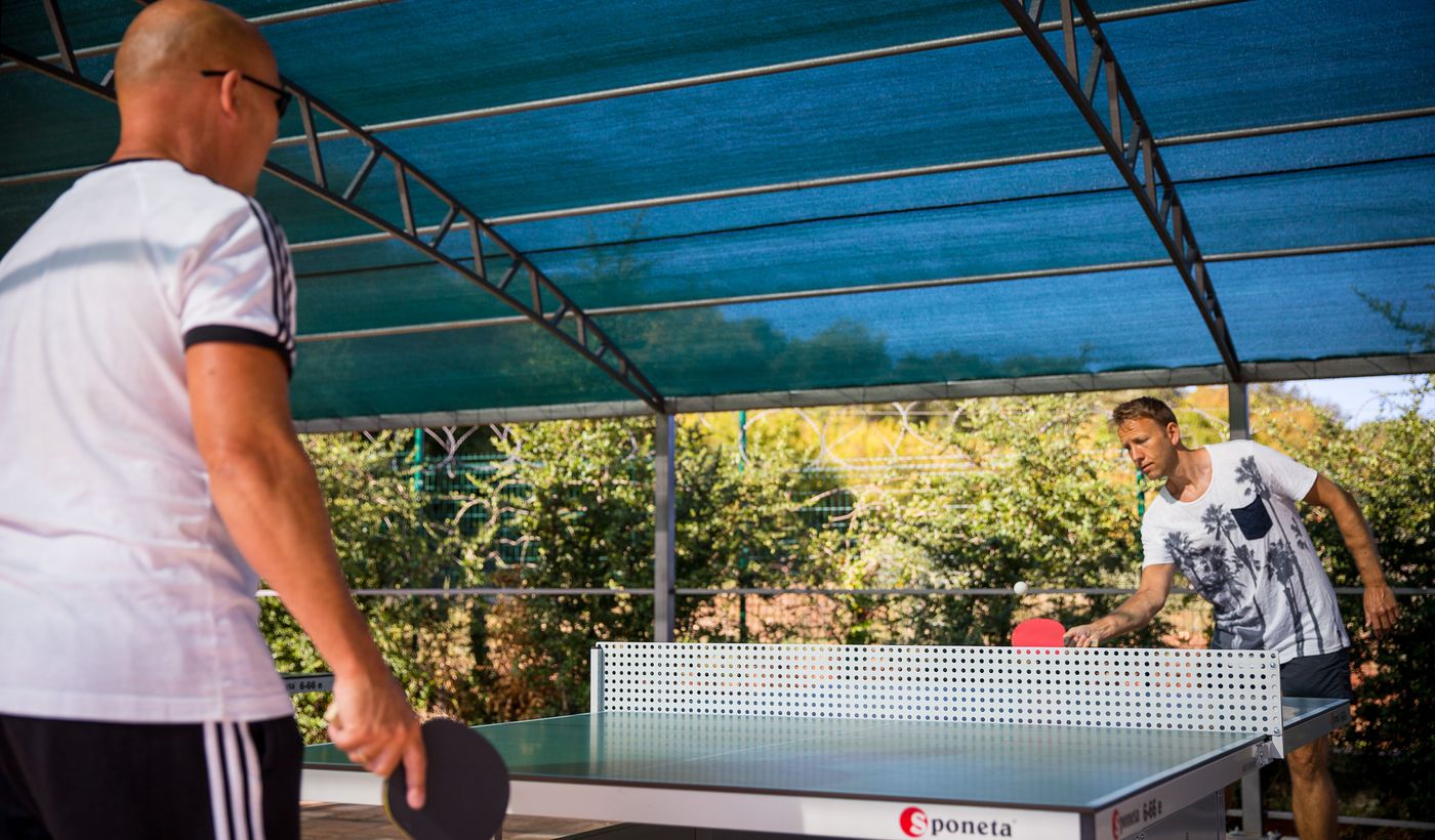 Ping pong in campeggio in Croazia