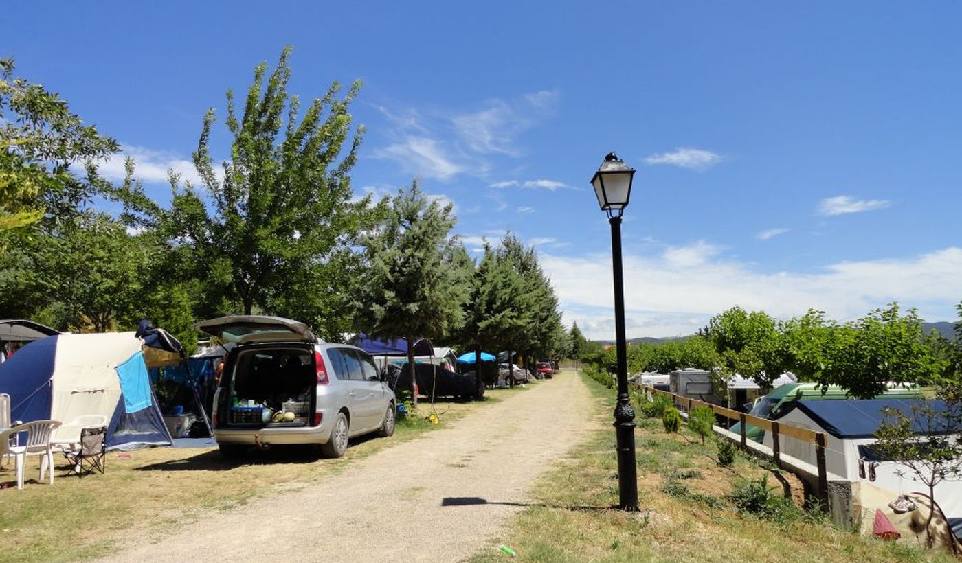 Camping in Aragona, Spagna