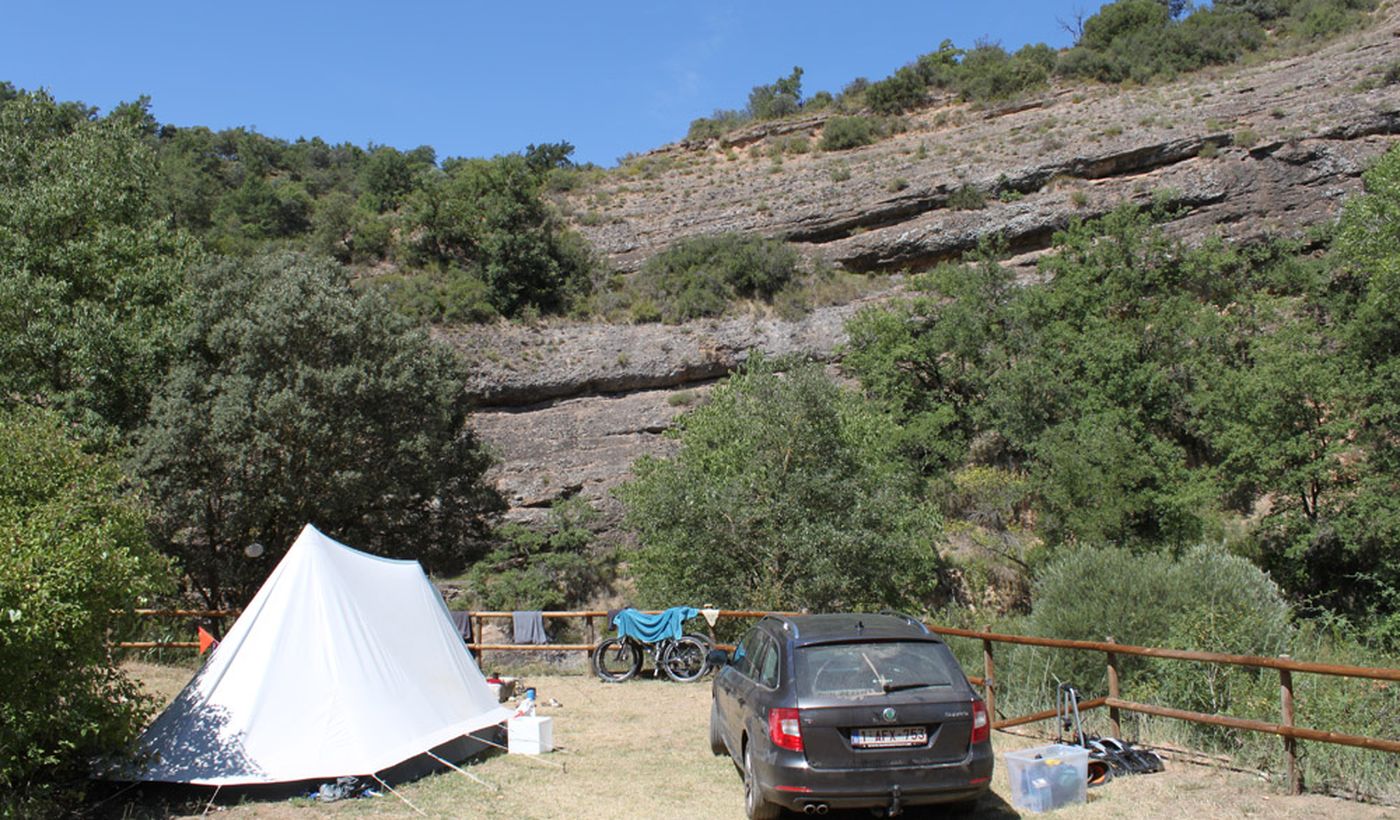 Camping en Alquezar, Aragón