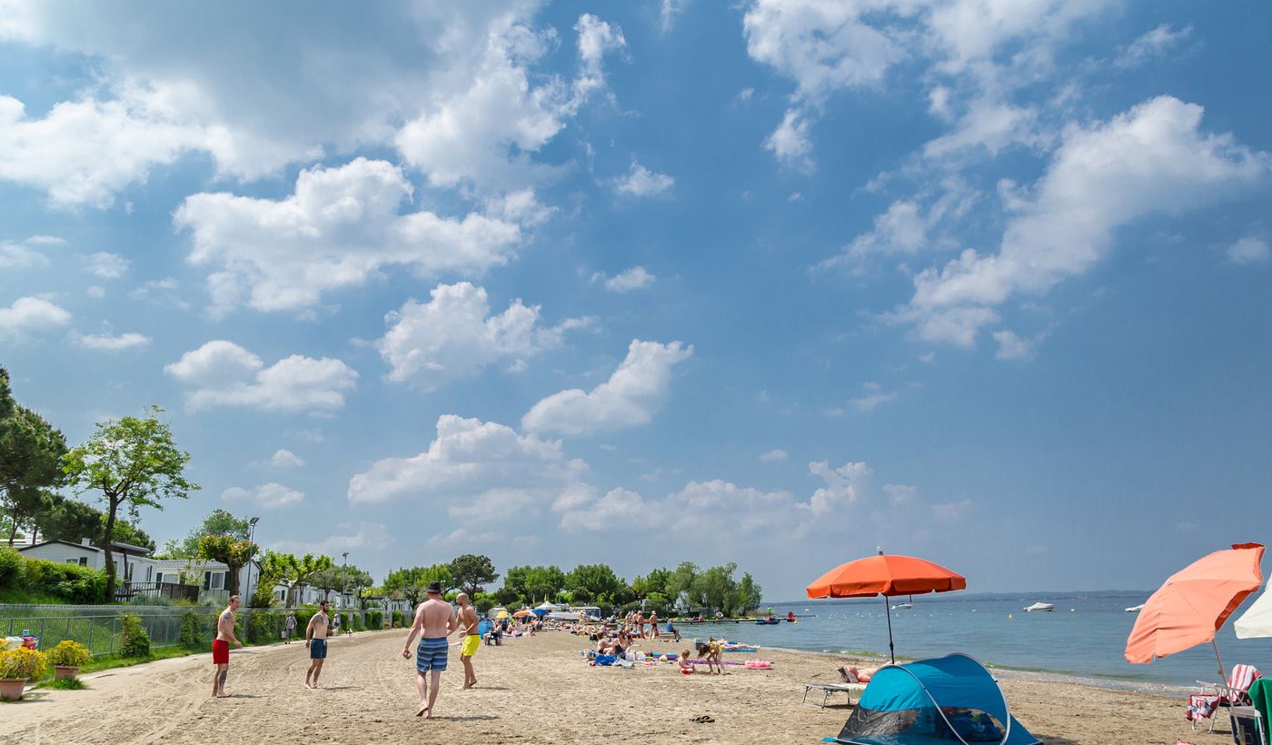 La Quercia, Lago di Garda, Spiaggia