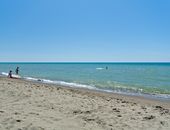 Der Strand des Camping Village