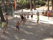 Beach Volley im Campingplatz