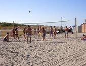 Beach-Volleyball am Strand