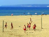 Beach-Volleyball am Strand