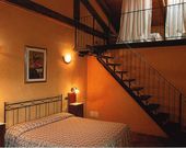 Schlafzimmer in dem Agriturismo