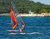 Windsurfing am Meer von Kroatien