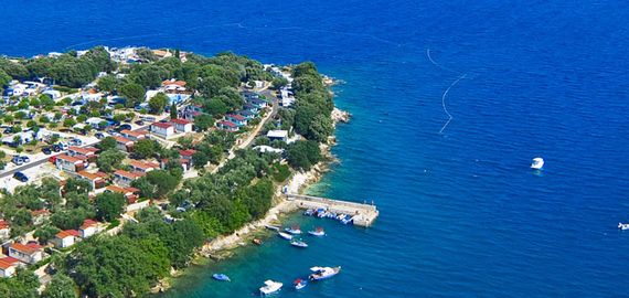 Überblick über die Camping Marina, Kroatien