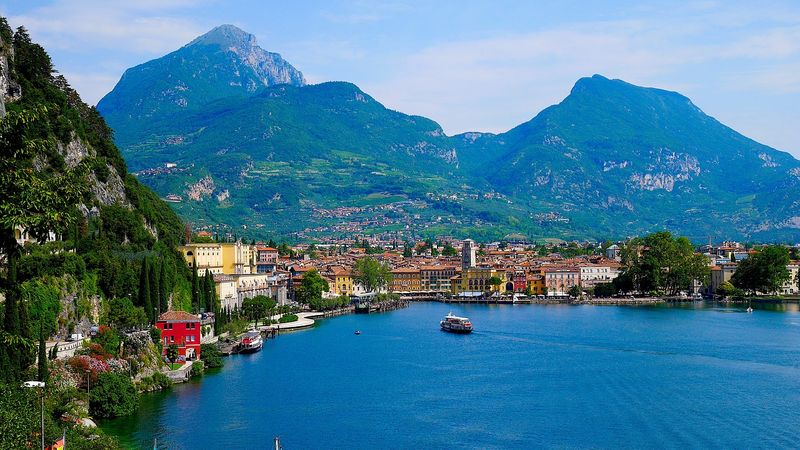 Camping nella parte trentina del Lago di Garda